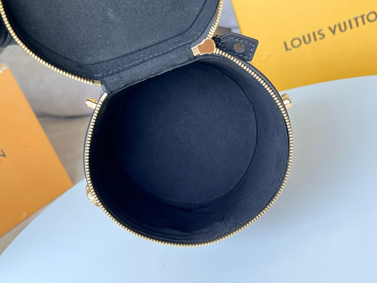 LV 25S PETIT NOE  16 IN BROWN MONOGRAM COATED CANVAS LEATHER TRIM BLACK