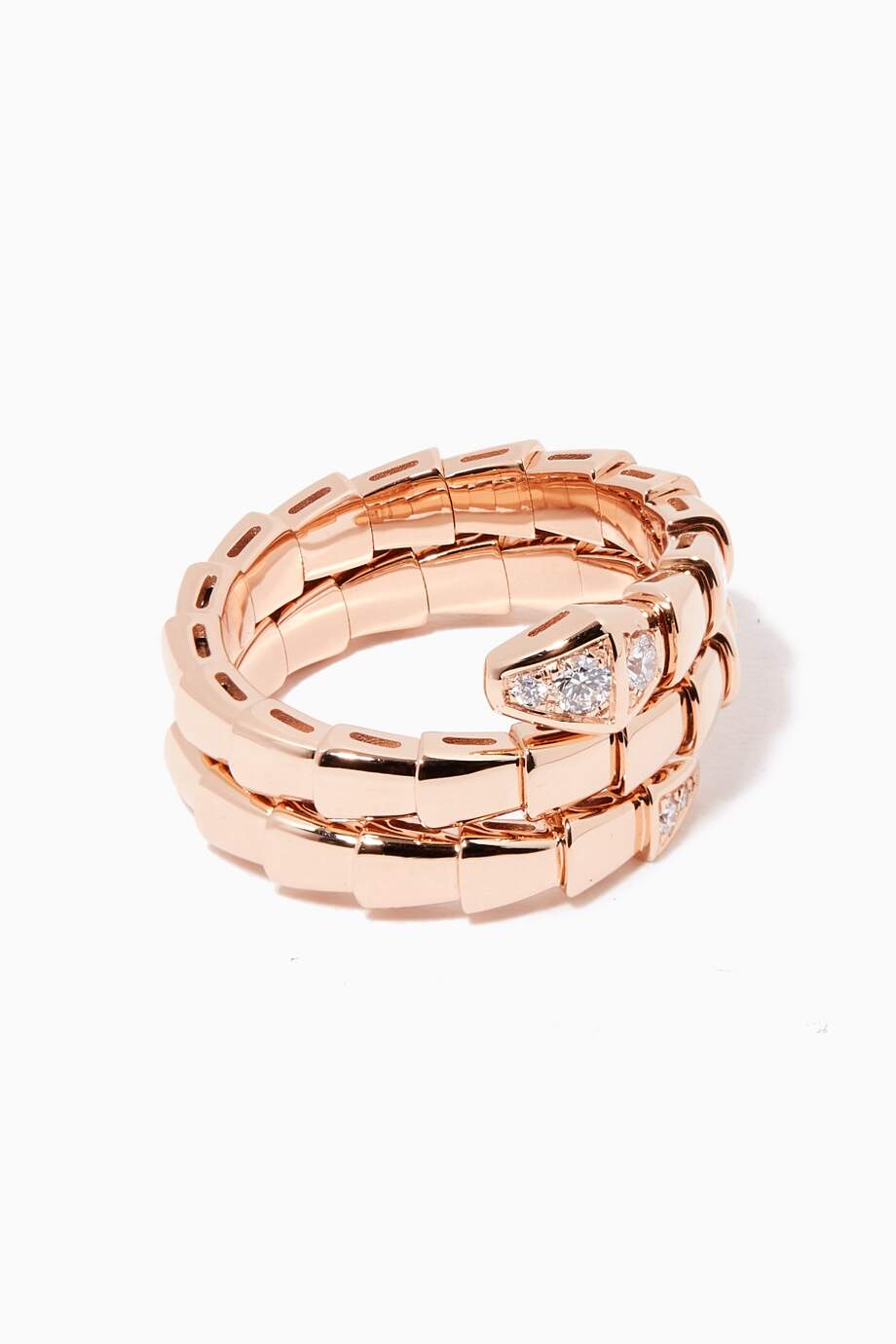 [Clover Jewelry]SERPENTS DOUBLE ROW DIAMOND RING