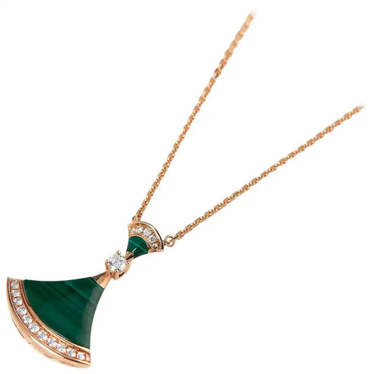 [Clover Jewelry]DREAM NECKLACE MALACHITE DIAMOND