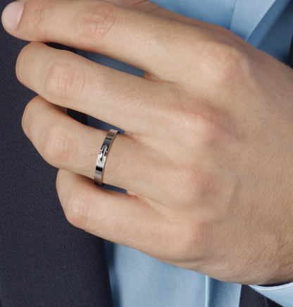 [Clover Jewelry]ALLIANCE LIENS VIDENCE 3MM RING