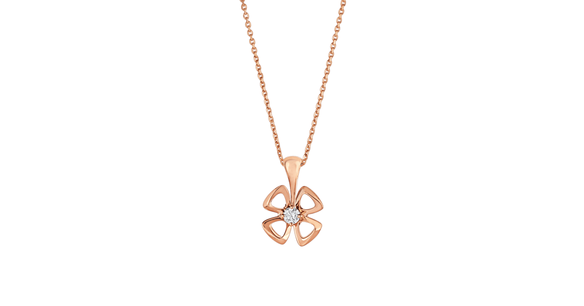 [Clover Jewelry]FIOREVER NECKLACE DIAMOND CENTER
