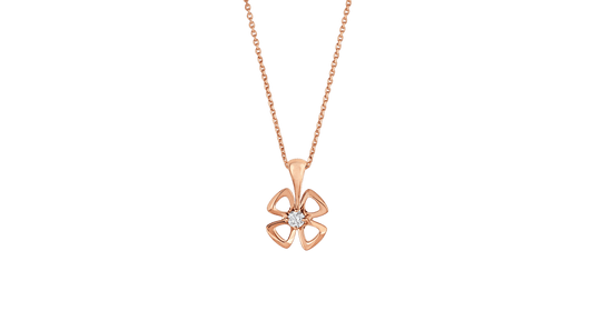 [Clover Jewelry]FIOREVER NECKLACE DIAMOND CENTER