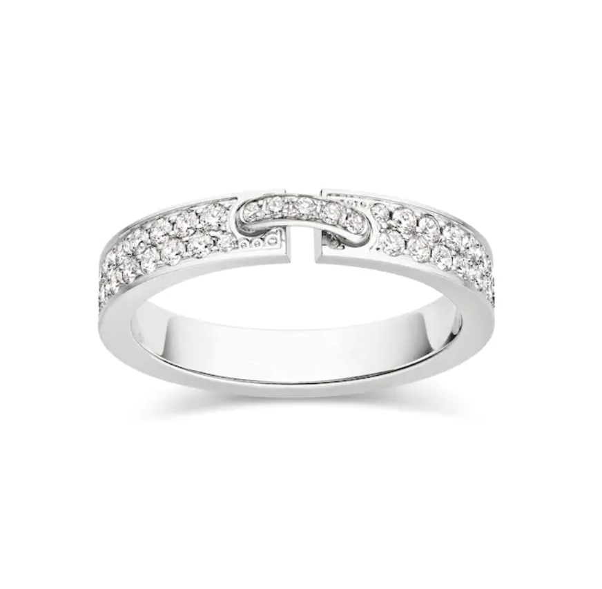 [Clover Jewelry]ALLIANCE LIENS VIDENCE PAVED DIAMOND 4MM RING