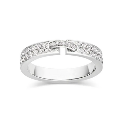 [Clover Jewelry]ALLIANCE LIENS VIDENCE PAVED DIAMOND 4MM RING
