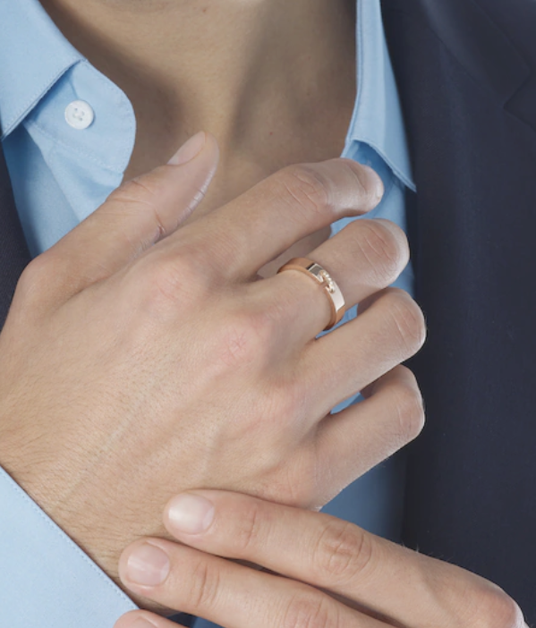 [Clover Jewelry]ALLIANCE LIENS VIDENCE DIAMOND 4MM RING