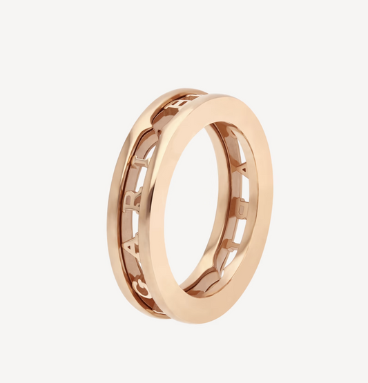 [Clover Jewelry]ZERO 1 ONE-BAND WITH OPENWORK LOGO SPIRAL RING