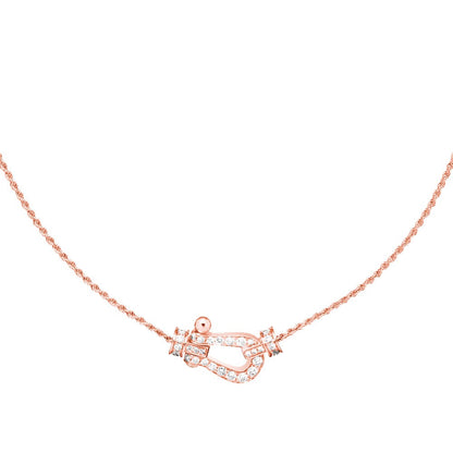 [Clover Jewelry]FORCE 10 PINK GOLD DIAMOND NECKLACE