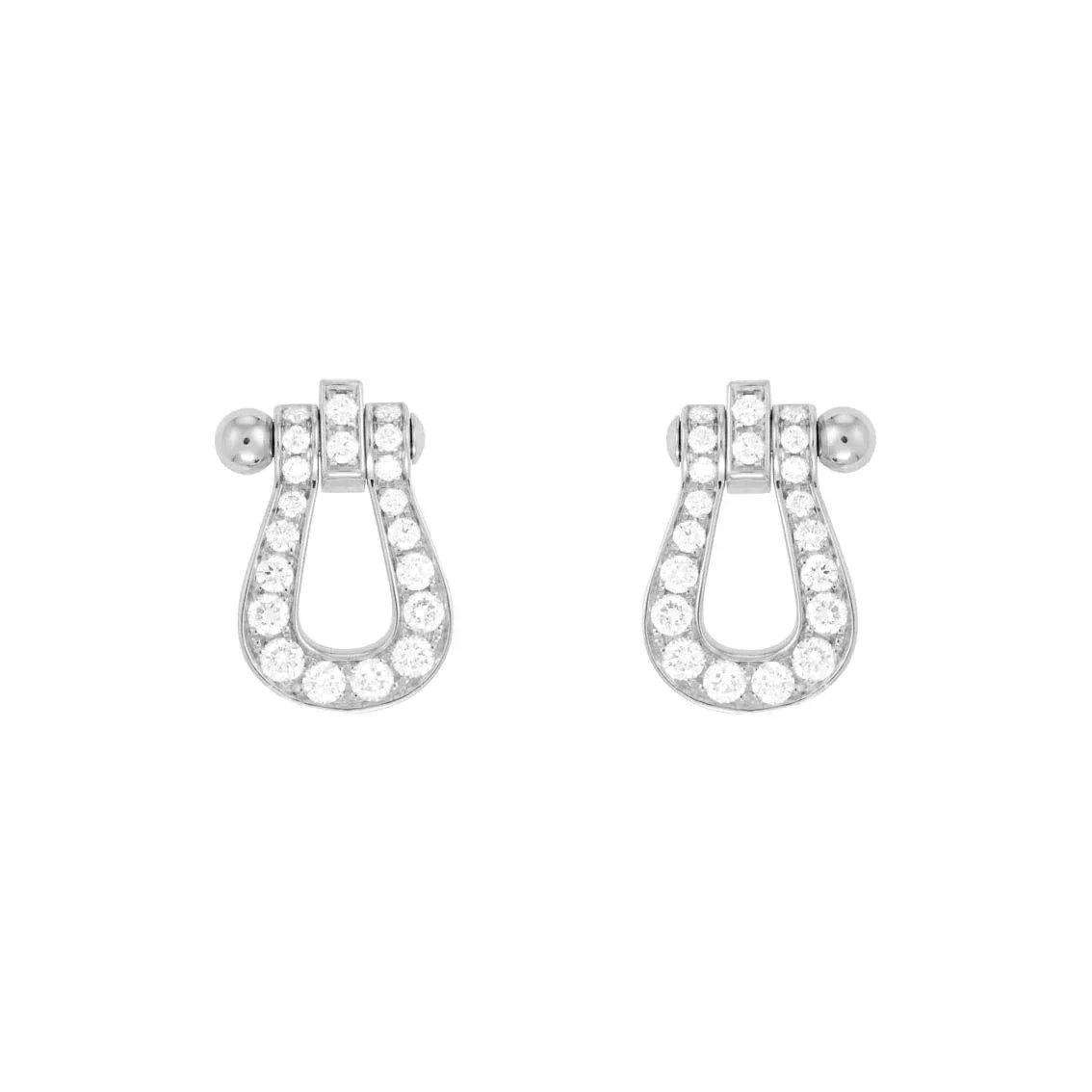 [Clover Jewelry]FORCE 10 FULL DIAMOND STUD EARRINGS MINI MODEL