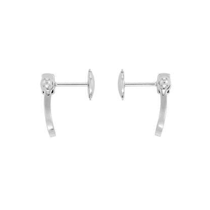 [Clover Jewelry]FORCE 10 FULL DIAMOND STUD EARRINGS MINI MODEL