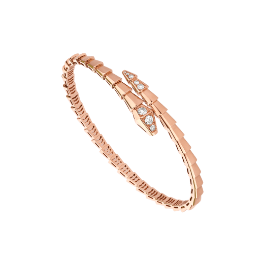 [Clover Jewelry]SERPENTI BRACELET DIAMONDS PINK GOLD