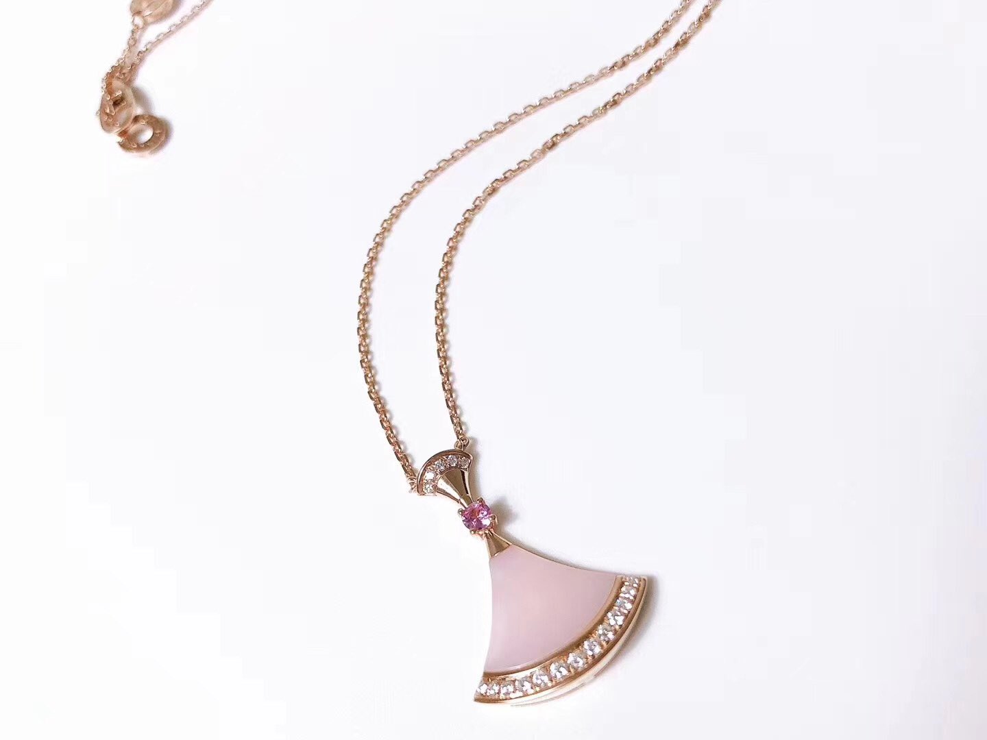 [Clover Jewelry]DREAM NECKLACE PINK MOP DIAMOND
