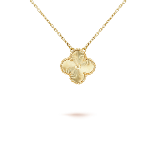 [Clover Jewelry]CLOVER 15MM LASER NECKLACE