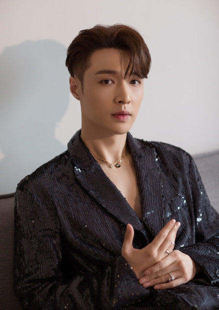 [Clover Jewelry]JEUX DE PINK GOLD DIAMOND NECKLACE