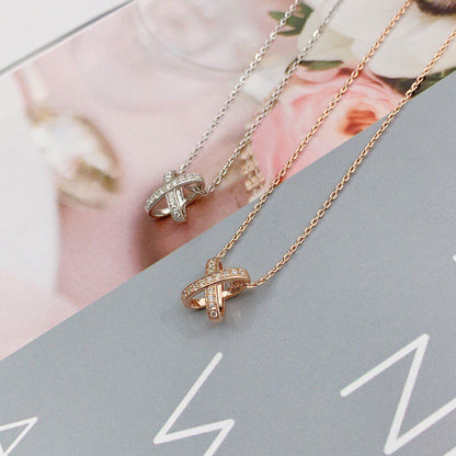 [Clover Jewelry]JEUX DE DIAMOND NECKLACE