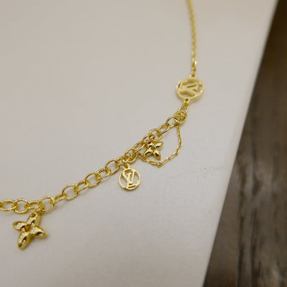[Clover Jewelry]BLOOMING SUPPLE NECKLACE BRASS