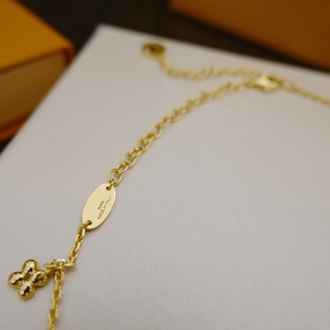 [Clover Jewelry]BLOOMING SUPPLE NECKLACE BRASS