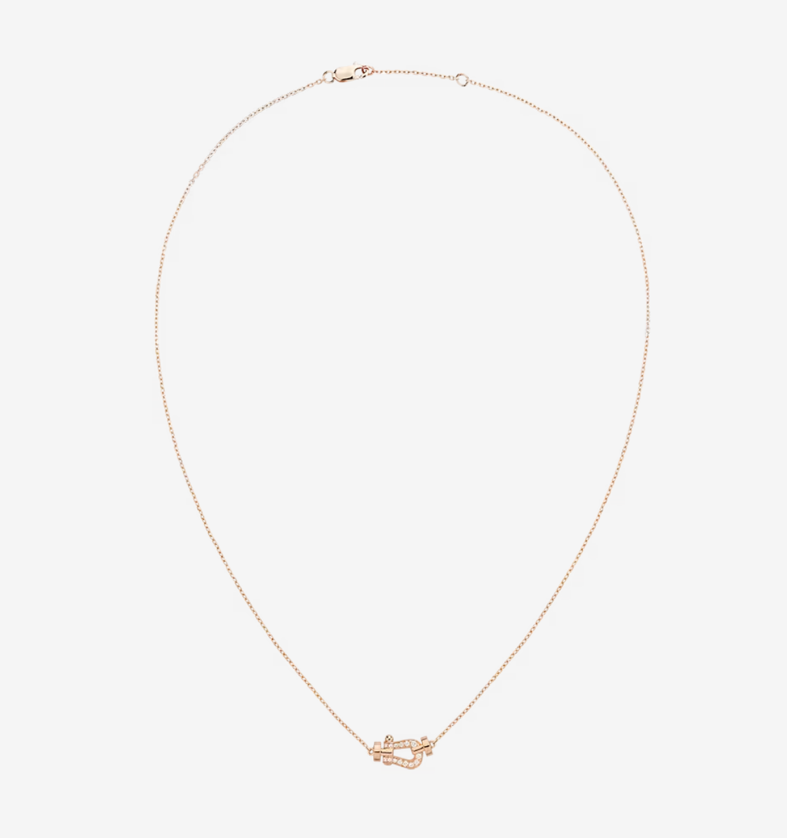 [Clover Jewelry]FORCE 10 DIAMOND PINK GOLD NECKLACE MINI MODEL
