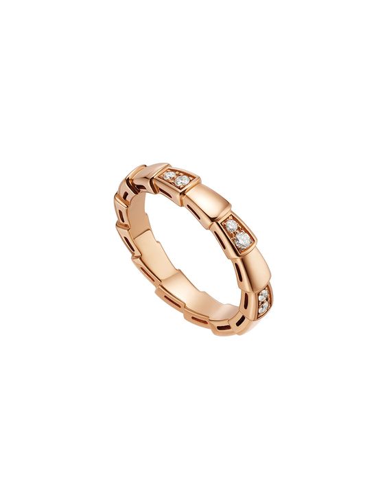 [Clover Jewelry]SERPENTI RING PINK GOLD  3MM