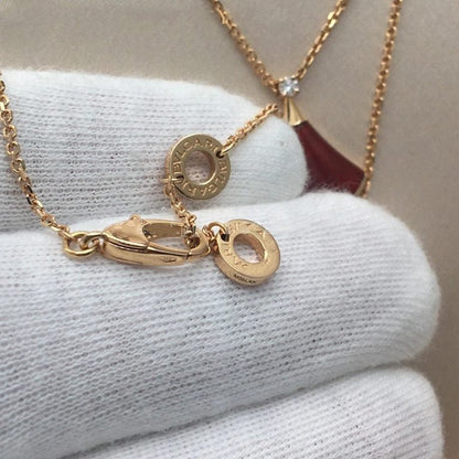 [Clover Jewelry]DREAM NECKLACE CARNELIAN 1 DIAMOND