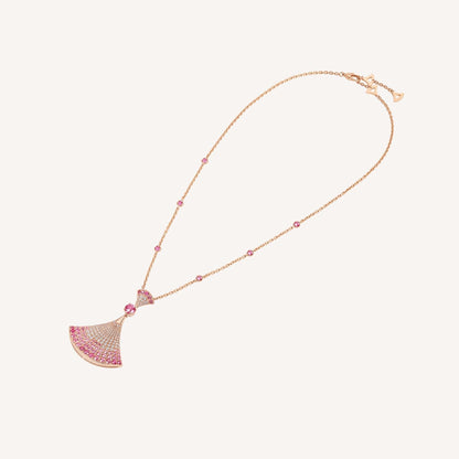 [Clover Jewelry]DREAM NECKLACK DIAMOND PINK GOLD