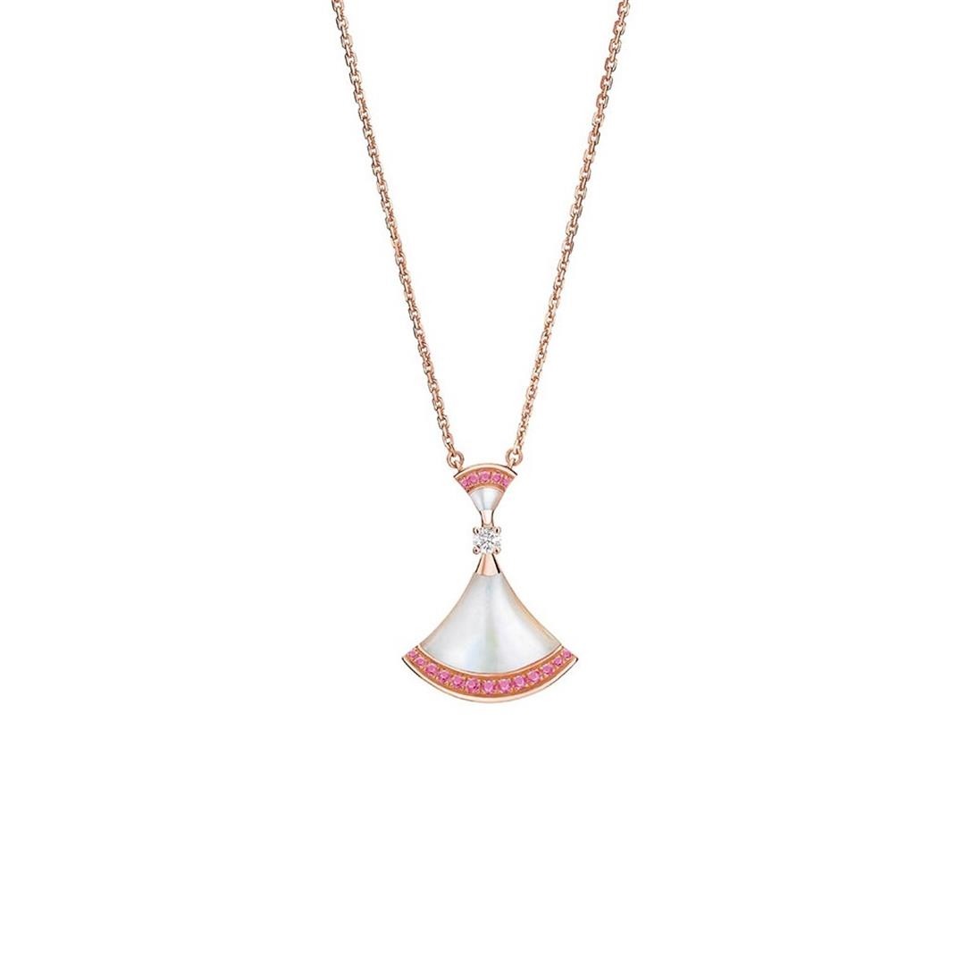 [Clover Jewelry]DREAM NECKLACE MOP PINK DIAMOND