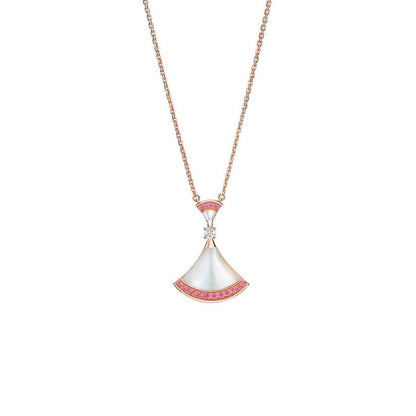 [Clover Jewelry]DREAM NECKLACE MOP PINK DIAMOND