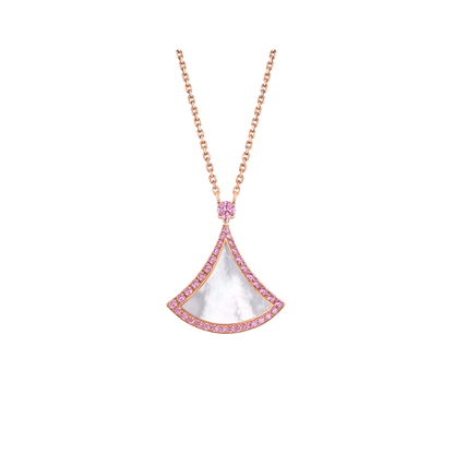 [Clover Jewelry]DREAM NECKLACE MOP DIAMOND PINK
