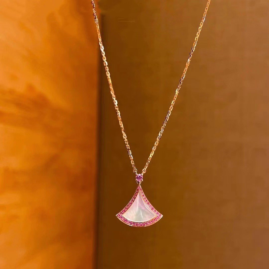 [Clover Jewelry]DREAM NECKLACE MOP DIAMOND PINK