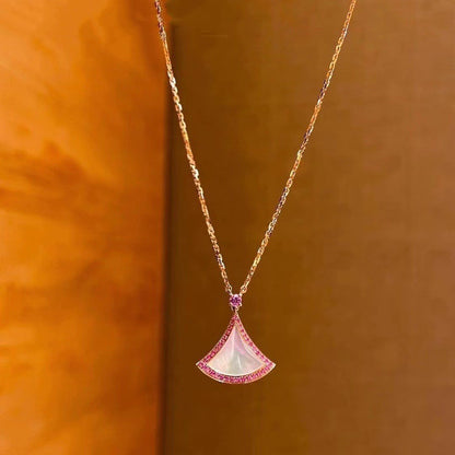 [Clover Jewelry]DREAM NECKLACE MOP DIAMOND PINK