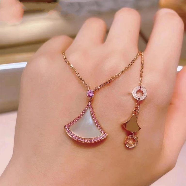 [Clover Jewelry]DREAM NECKLACE MOP DIAMOND PINK
