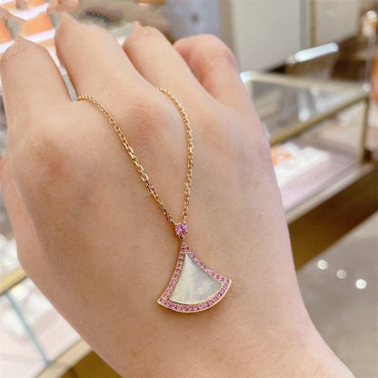 [Clover Jewelry]DREAM NECKLACE MOP DIAMOND PINK
