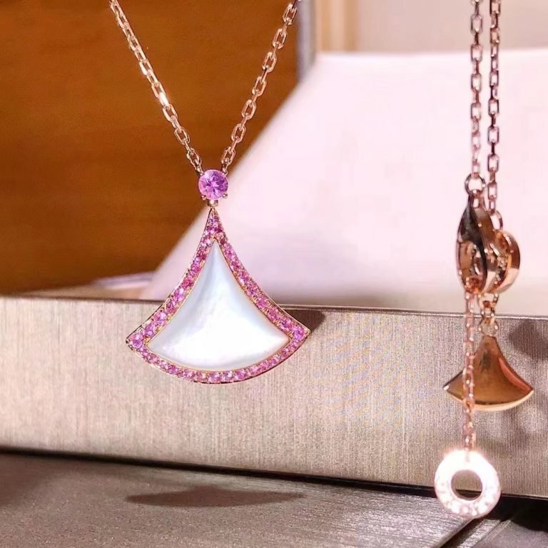 [Clover Jewelry]DREAM NECKLACE MOP DIAMOND PINK