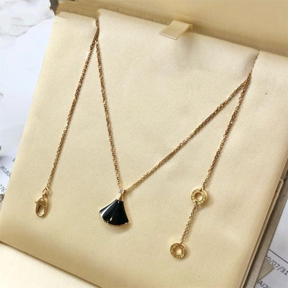 [Clover Jewelry]DREAM NECKLACE ONYX 1 DIAMOND