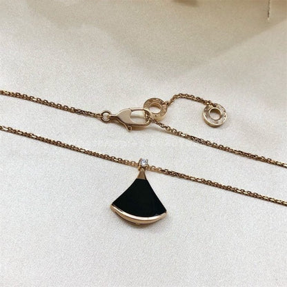 [Clover Jewelry]DREAM NECKLACE ONYX 1 DIAMOND