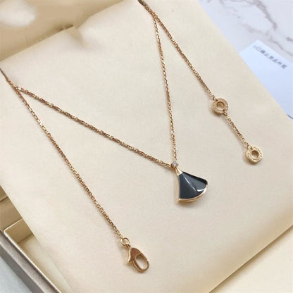 [Clover Jewelry]DREAM NECKLACE ONYX 1 DIAMOND
