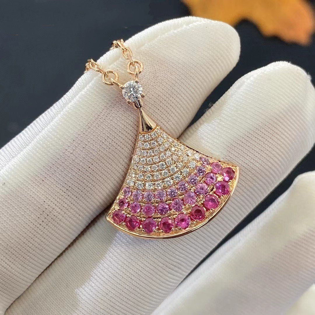 [Clover Jewelry]DREAM NECKLACE PINK GOLD PINK DIAMOND
