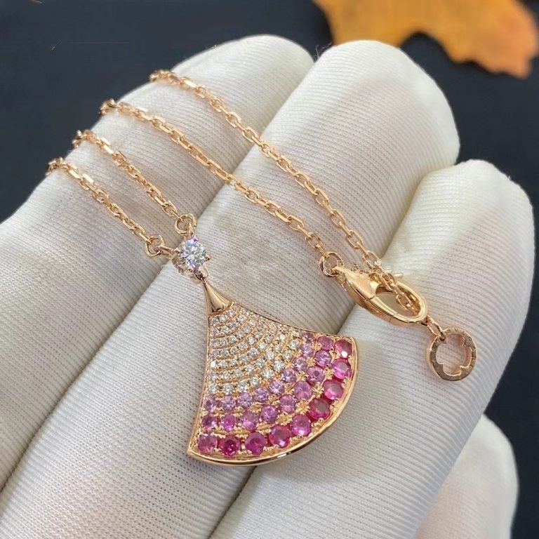 [Clover Jewelry]DREAM NECKLACE PINK GOLD PINK DIAMOND