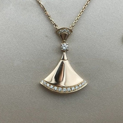 [Clover Jewelry]DREAM NECKLACE PINK GOLD DIAMOND