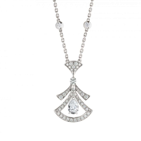 [Clover Jewelry]DREAM NECKLACE WHITE DIAMOND SILVER