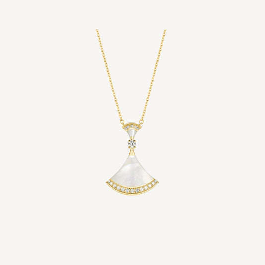 [Clover Jewelry]DREAM NECKLACE MOP GOLD DIAMOND