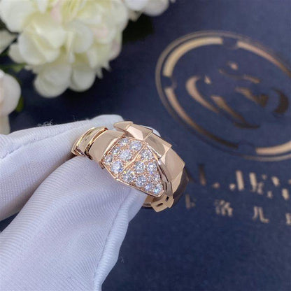 [Clover Jewelry]SERPENTI RING PINK GOLD DIAMOND