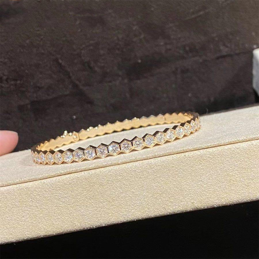 [Clover Jewelry]BEE LOVE GOLD BRACELET FULL DIAMOND