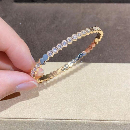 [Clover Jewelry]BEE LOVE GOLD BRACELET FULL DIAMOND
