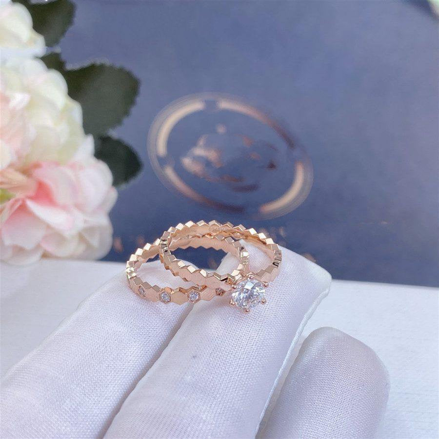 [Clover Jewelry]BEE LOVE RING PINK GOLD DIAMOND
