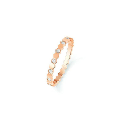 [Clover Jewelry]BEE LOVE RING PINK GOLD DIAMOND