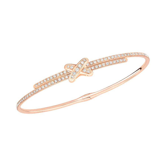[Clover Jewelry]JEUX DE BRACELET DIAMONDS PINK GOLD