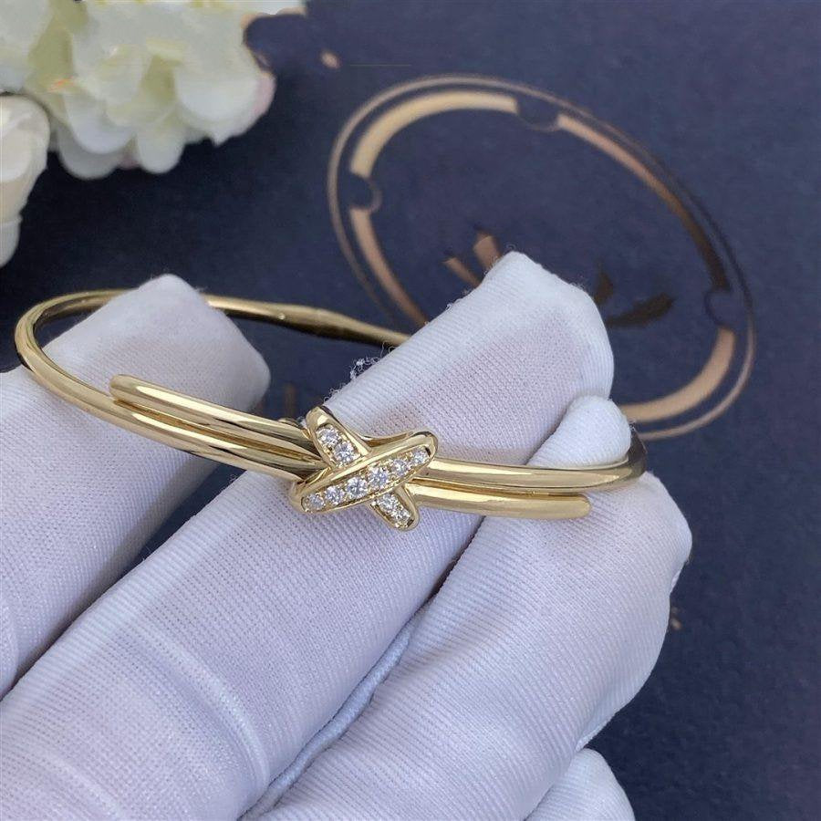 [Clover Jewelry]JEUX DE BRACELET GOLD DIAMONDS