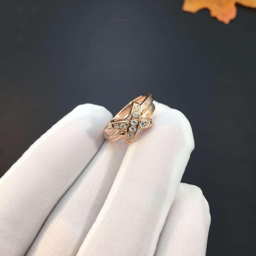 [Clover Jewelry]JEUX DE PINK GOLD DIAMOND RING