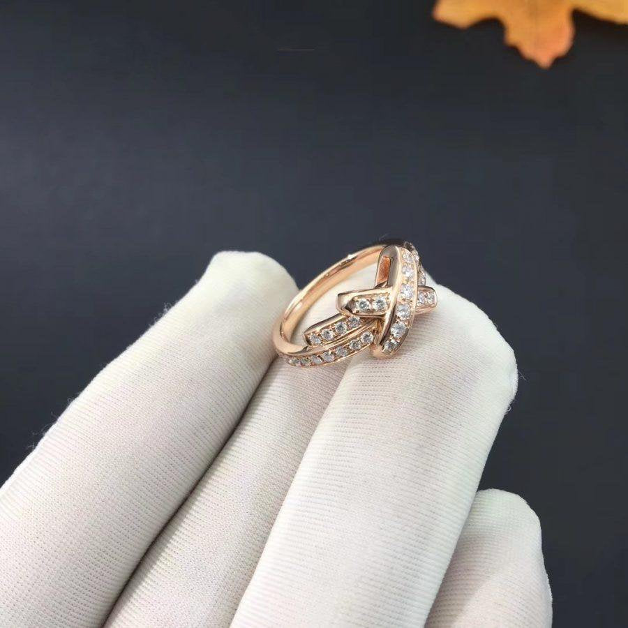 [Clover Jewelry]JEUX DE RING PINK GOLD DIAMOND