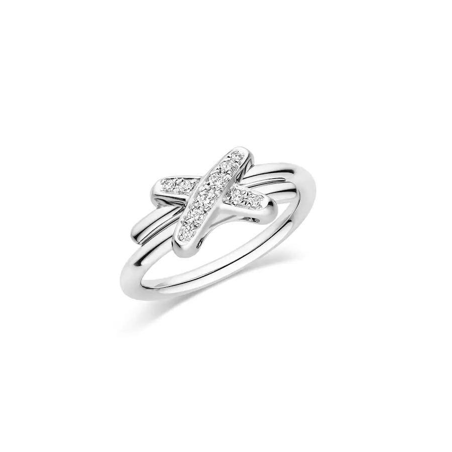 [Clover Jewelry]JEUX DE SILVER DIAMOND RING
